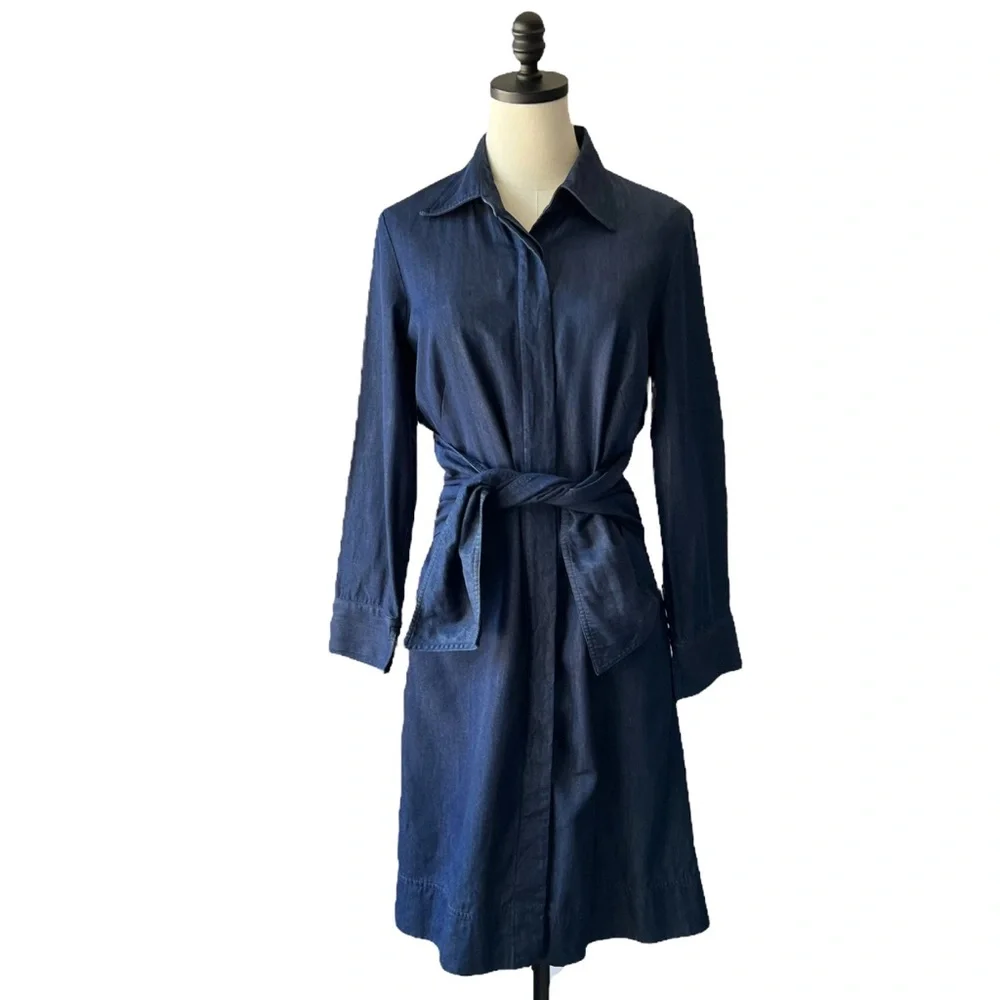 Sara Campbell Stretch Chambray Denim Dress | 8